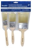 Hog Bristle Brushes, 3-Pack