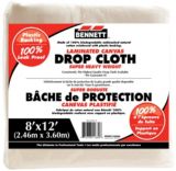 Bennett Laminated Canvas Drop Cloth, 8-ft x 12-ft