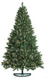 Noma Pre-Lit 7-ft Bavarian Half Tree, Clear