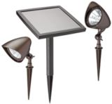 Deluxe 20X Brighter Solar Spotlights, 2-pk