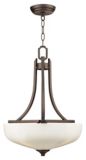 For Living Manchester 3-Light Bronze Pendant