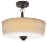 For Living Mavis 3-Light Bronze Semi-Flush...