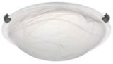 Low-Profile Oil Rubbed Flush Mount Light F...