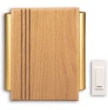 Carlon Wireless Door Chime, Wood and Polis...