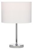 Debbie Travis Winter Chrome Lucite Table Lamp