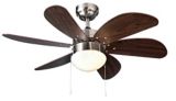 For Living Nordica Ceiling Fan, 36-in, 6-blade