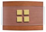 Wood & Brass Wired Door Chime