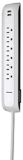 USB Power Bar, 6-Outlet, 6-ft