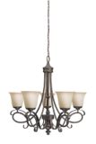 Home Collection Cecilia 5-Light Wide Chand...