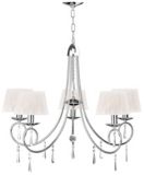 Debbie Travis Shimmer 5-Light Chrome Chand...