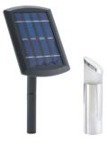NOMA Stainless Steel Bollard Solar Lights,...