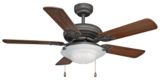 Patras Bronze Ceiling Fan, 42-in.
