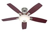 Eclipse Eco-Air Energy Star Rated Brushed Nickel Ceiling Fan, 52-in