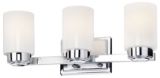Debbie Travis Manhattan 3-Light Vanity, Chrome