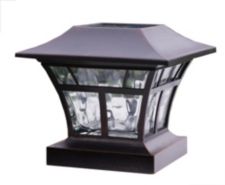 lampe solaire poteau 4x4