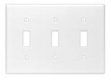 Leviton Toggle Switch 3-Gang Wallplate