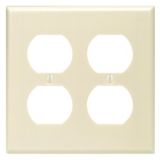 Leviton Duplex Receptacle 2-Gang Wallplate