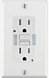 Tamper-Resistant GFCI Electrical Receptacle