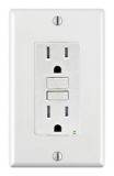 Tamper-Resistant GFCI Electrical Receptacle