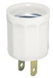 Leviton Receptacle to Lampholder Adapter Plug