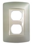 Euroloft Aluminum Receptacle Plate