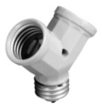 Leviton Single to Twin Lampholder Adapter