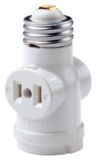 Leviton Lampholder with 2 Outlets