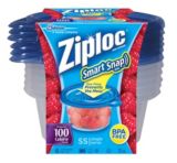 Contenants Ziploc, une portion