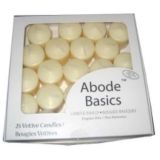 Unscented Votive White Candles, 25-pack