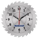 Mastercraft Saw Blade Shop Clock, 10-in