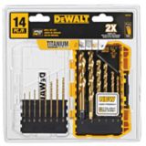 DeWALT 14-piece Titanium Pilot Point Drill...