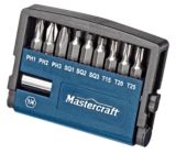 Mastercraft Screwdriver Bit Set, 10-pc