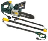Yardworks 7.5A 2-in-1 Electric Chainsaw and Polesaw