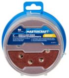 Mastercraft Random Orbit Sandpaper, 50-piece