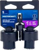 Mastercraft Carbon Hole Saw Set, 5-pc