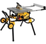 Scie d'�tabli de chantier DeWALT, 15 A avec support roulant, 10 po