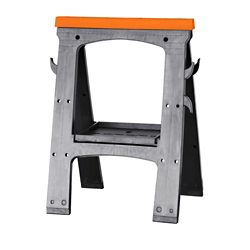 jobmate 23 in folding plastic sawhorse 23 58 cm folding plastic