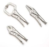 Mastercraft 3-Piece Mini Locking Pliers Set