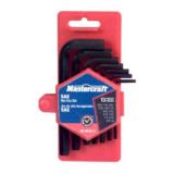 Cl�s hexagonales SAE Mastercraft, 13 pces