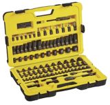 Stanley 122-piece Professional Grade Black Chrome Socket Set