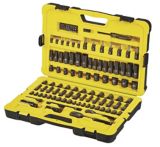 Douilles Stanley, professionnel, 122 pces, chrome noir