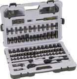 Stanley 143 Piece Black Chrome Socket Set