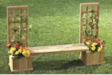 Banc avec 2 jardini�res
