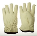 Gants en cuir doubl�s