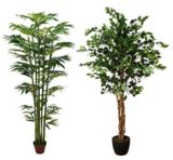 Assorted Artificial Bamboo & Ficus Tree Pl...