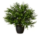 Artificial Boxwood Ball in Pot, 15-in