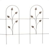 Brown Folding Fence with Leaves