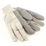 Men's Cotton PVC Dotted Gloves
