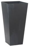 Tall Black Ella Planter, 19-in