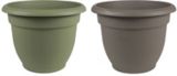 Pots en plastique avec soucoupe